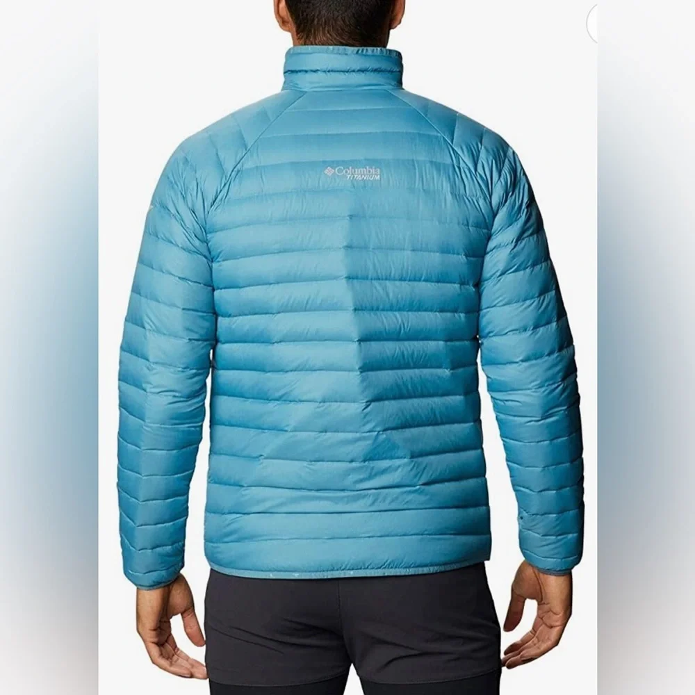 Columbia Titanium Alpha Trail Down Jacket - Men's Canyon Blue